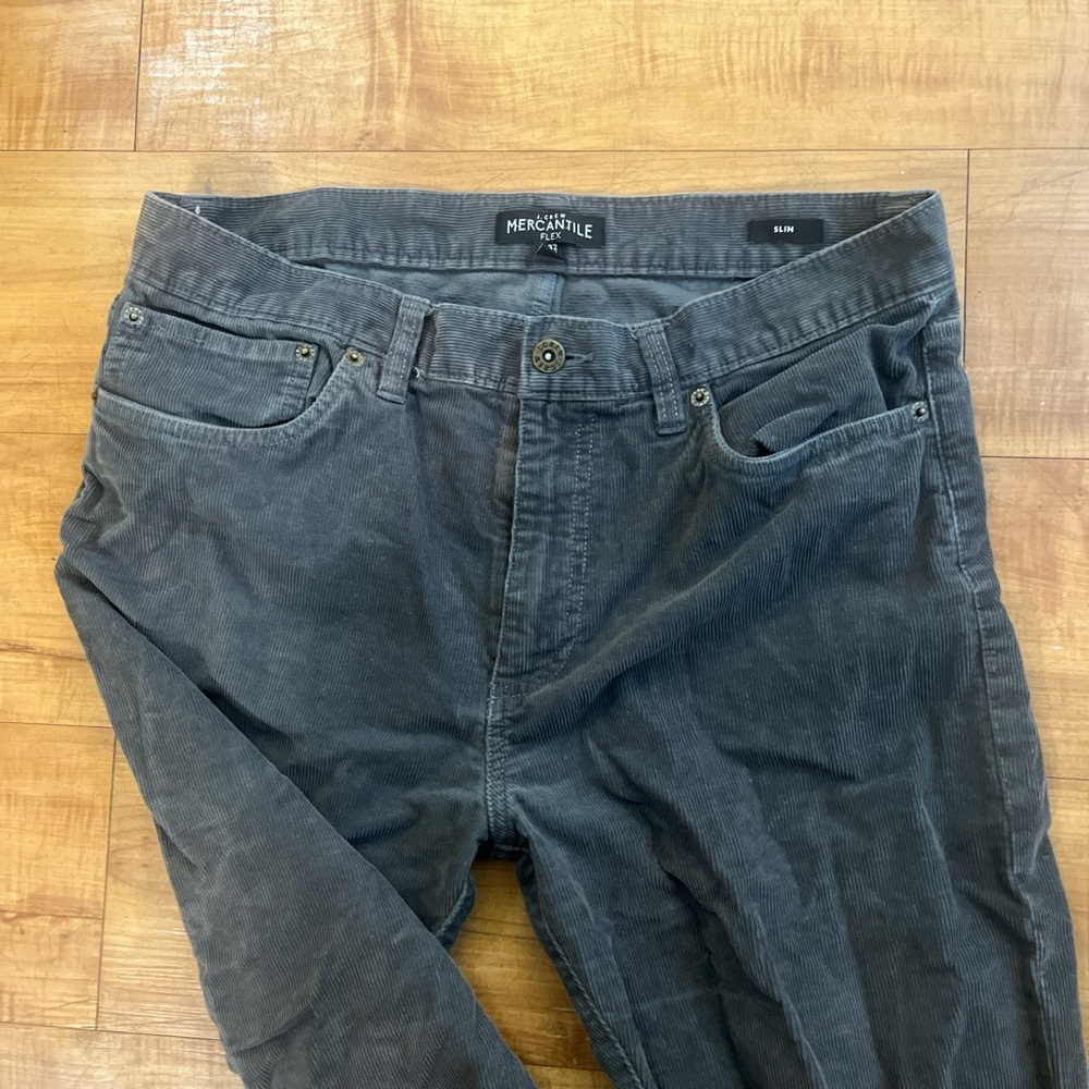 J Crew Dark Grey 32x34 Corduroy pants